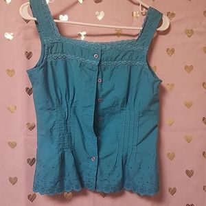 Aquamarine cami tank top